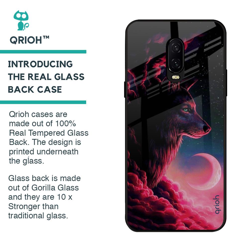 Moon Wolf Glass Case for OnePlus 6T