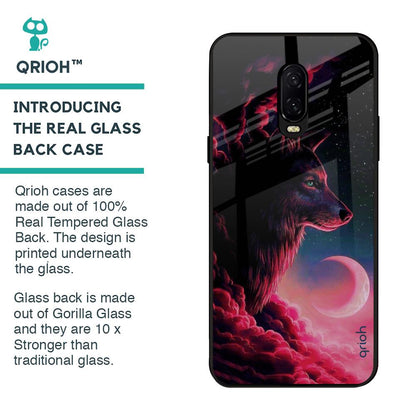 Moon Wolf Glass Case for OnePlus 6T