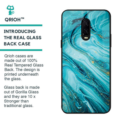 Ocean Marble Glass Case for OnePlus 6T