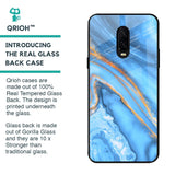 Vibrant Blue Marble Glass Case for OnePlus 6T