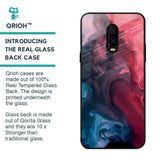 Blue & Red Smoke Glass Case for OnePlus 6T