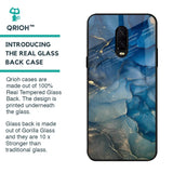 Blue Cool Marble Glass Case for OnePlus 6T