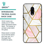 Geometrical Marble Glass Case for OnePlus 6T