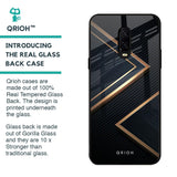 Sleek Golden & Navy Glass Case for OnePlus 6T