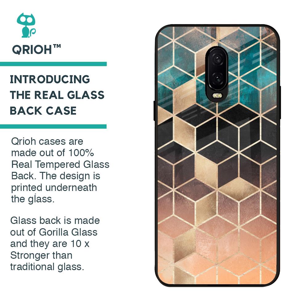 Bronze Texture Glass Case for OnePlus 6T