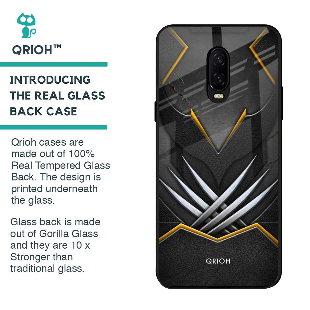 Black Warrior Glass Case for OnePlus 6T
