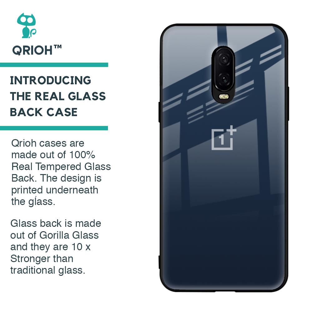 Overshadow Blue Glass Case For OnePlus 6T