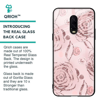 Shimmer Roses Glass case for OnePlus 6T