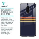 Tricolor Stripes Glass Case For OnePlus 6T