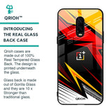 Race Jersey Pattern Glass Case For OnePlus 6T