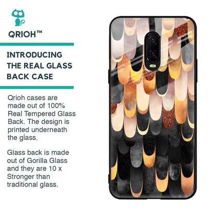 Bronze Abstract Glass Case for OnePlus 6T