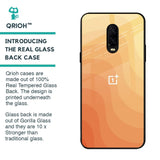 Orange Curve Pattern Glass Case for OnePlus 6T