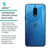 Blue Wave Abstract Glass Case for OnePlus 6T