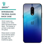 Blue Rhombus Pattern Glass Case for OnePlus 6T