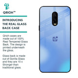 Vibrant Blue Texture Glass Case for OnePlus 6T