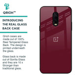Classic Burgundy Glass Case for OnePlus 6T