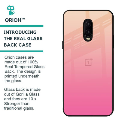 Pastel Pink Gradient Glass Case For OnePlus 6T