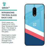 Pink & White Stripes Glass Case For OnePlus 6T