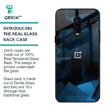 Polygonal Blue Box Glass Case For OnePlus 6T