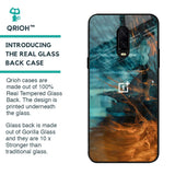 Golden Splash Glass Case for OnePlus 6T
