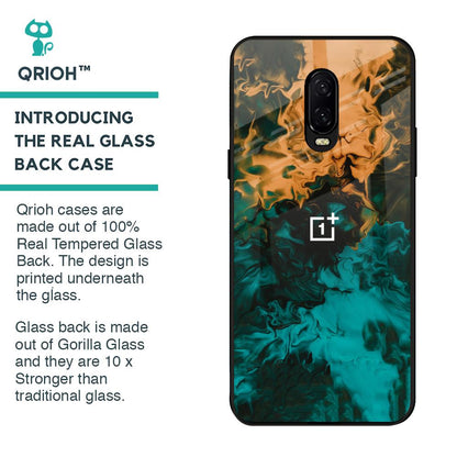Watercolor Wave Glass Case for OnePlus 6T