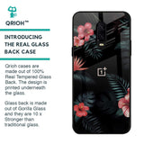 Tropical Art Flower Glass Case for OnePlus 6T