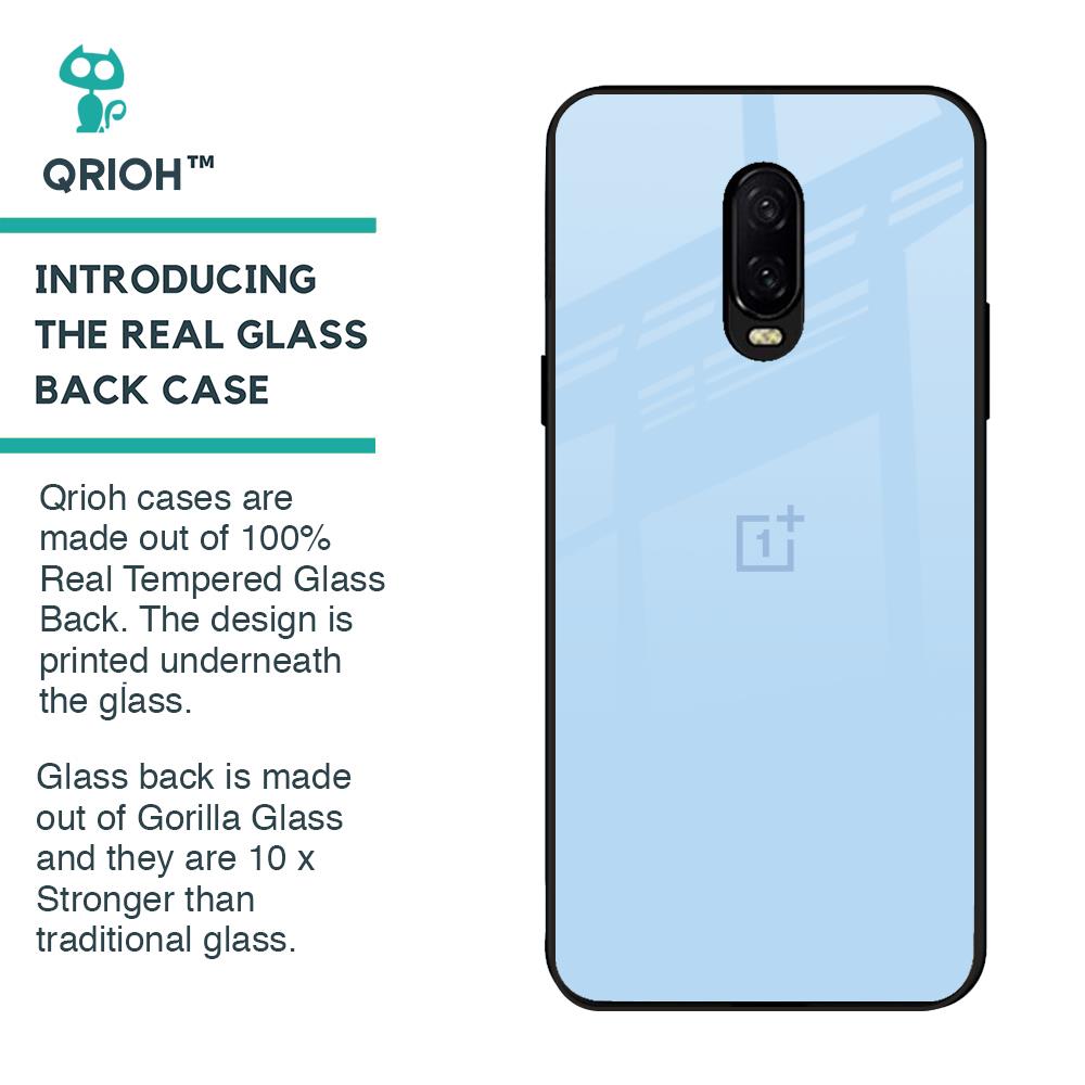 Pastel Sky Blue Glass Case for OnePlus 6T