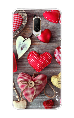 Valentine Hearts OnePlus 6T Back Cover