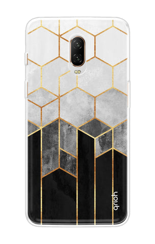 Hexagonal Pattern OnePlus 6T Back Cover