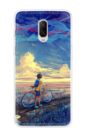 Riding Bicycle to Dreamland OnePlus 6T Back Cover