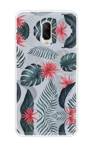 Retro Floral Leaf OnePlus 6T Back Cover