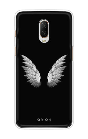 White Angel Wings OnePlus 6T Back Cover