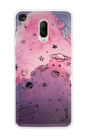 Space Doodles Art OnePlus 6T Back Cover