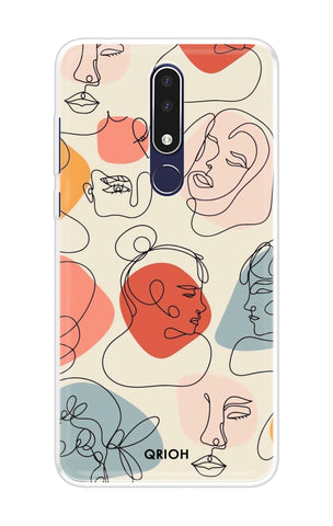 Abstract Faces Nokia 3.1 Plus Back Cover