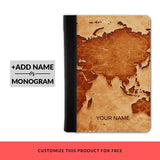 Retro World Custom Passport Cover