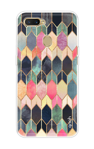 Shimmery Pattern Oppo A7 Back Cover
