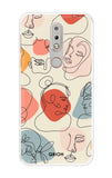 Abstract Faces Nokia 7.1 Back Cover