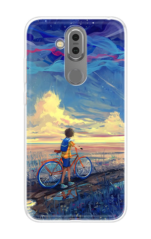 Riding Bicycle to Dreamland Nokia 8.1 Back Cover