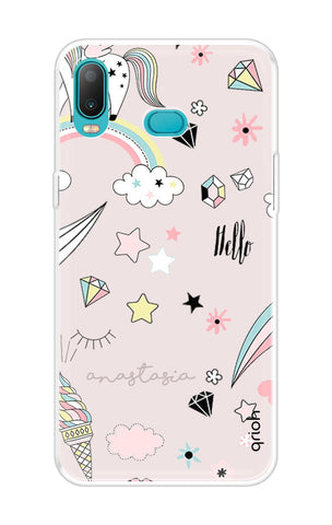 Unicorn Doodle Samsung Galaxy A6s Back Cover