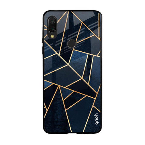 Abstract Tiles Xiaomi Redmi Note 7 Glass Back Cover Online