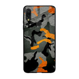 Camouflage Orange Xiaomi Redmi Note 7 Glass Back Cover Online