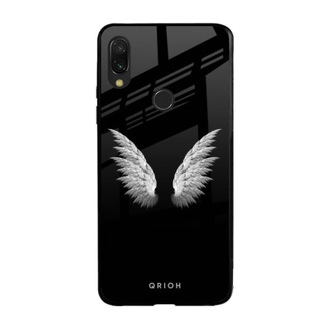 White Angel Wings Xiaomi Redmi Note 7 Glass Back Cover Online