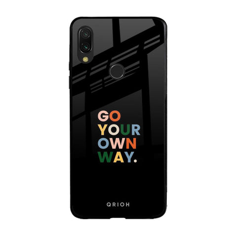 Go Your Own Way Xiaomi Redmi Note 7 Glass Back Cover Online
