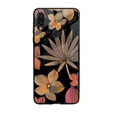 Lines Pattern Flowers Xiaomi Redmi Note 7 Glass Back Cover Online