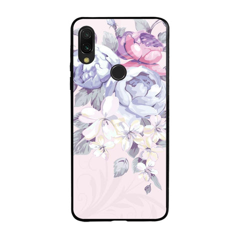 Elegant Floral Xiaomi Redmi Note 7 Glass Back Cover Online