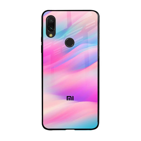 Colorful Waves Xiaomi Redmi Note 7 Glass Cases & Covers Online