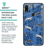 Blue Cheetah Glass Case for Xiaomi Redmi Note 7