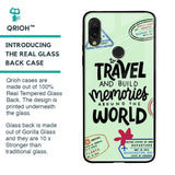 Travel Stamps Glass Case for Xiaomi Redmi Note 7