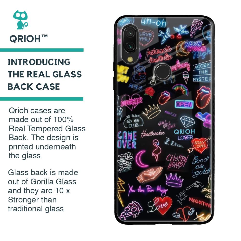 Accept The Mystery Glass Case for Xiaomi Redmi Note 7