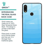 Wavy Blue Pattern Glass Case for Xiaomi Redmi Note 7